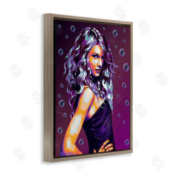 Stupell Industries Birch & Ink | Modern Purple Girl With Bubbles Wall Art