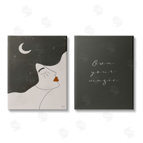 stupell industries Birch & Ink | Own Your Magic Abstract Starry Night Wall Art