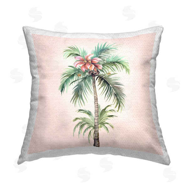Stupell Industries Birch & Ink | Palm Tree & Hibiscus Printed Throw Pillow
