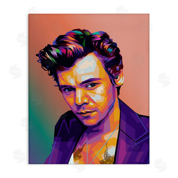 stupell industries Birch & Ink | Peach & Purple Harry Wall Art