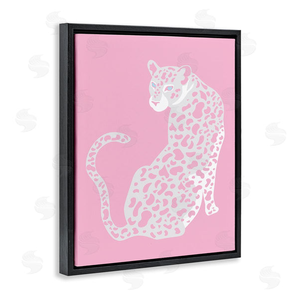 Stupell Industries Birch & Ink | Pink Modern Leopard Cheetah Portrait Piercing Gaze Wall Art