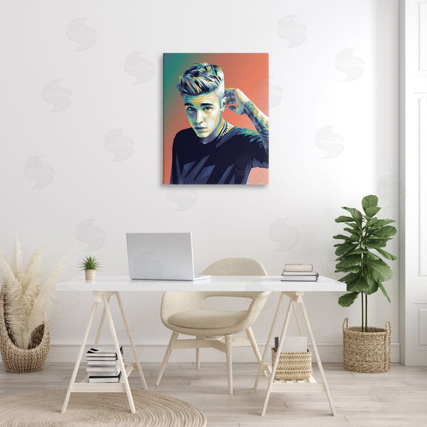 Stupell Industries Birch & Ink | Pop Culture Justin Portrait Wall Art