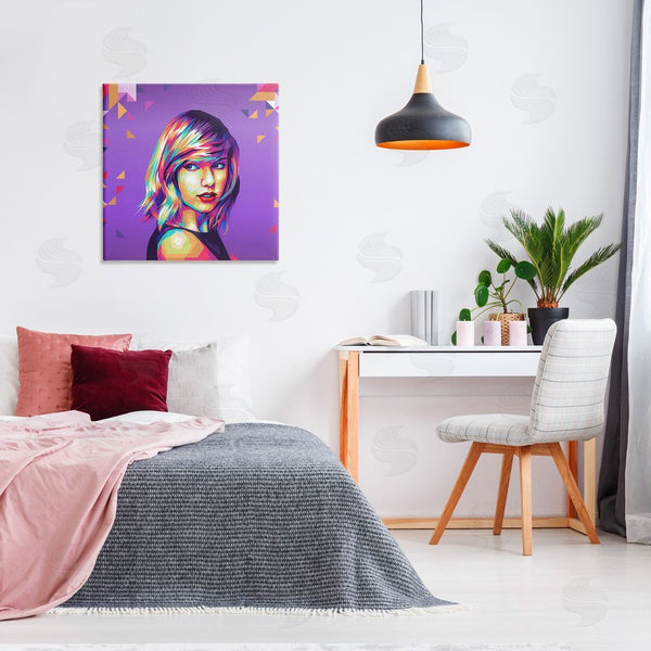 Stupell Industries Birch & Ink | Pop Icon On Purple Wall Art