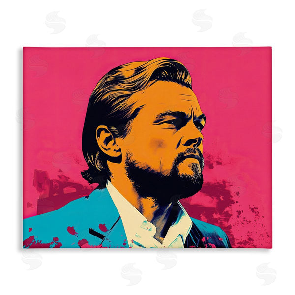 stupell industries Birch & Ink | Pop Style Leonardo DiCaprio Wall Art