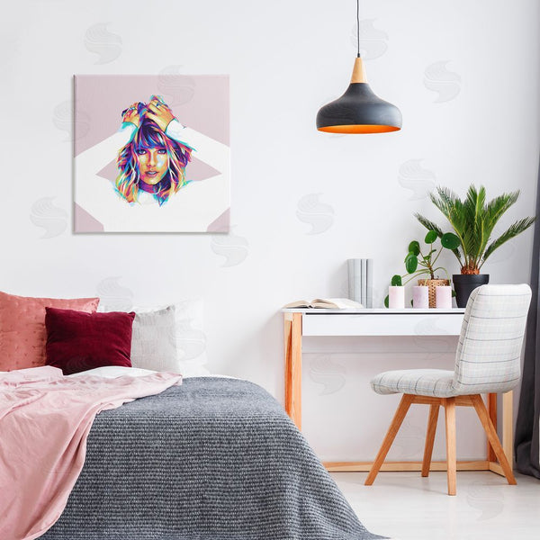 Stupell Industries Birch & Ink | Rainbow Haired Taylor Wall Art