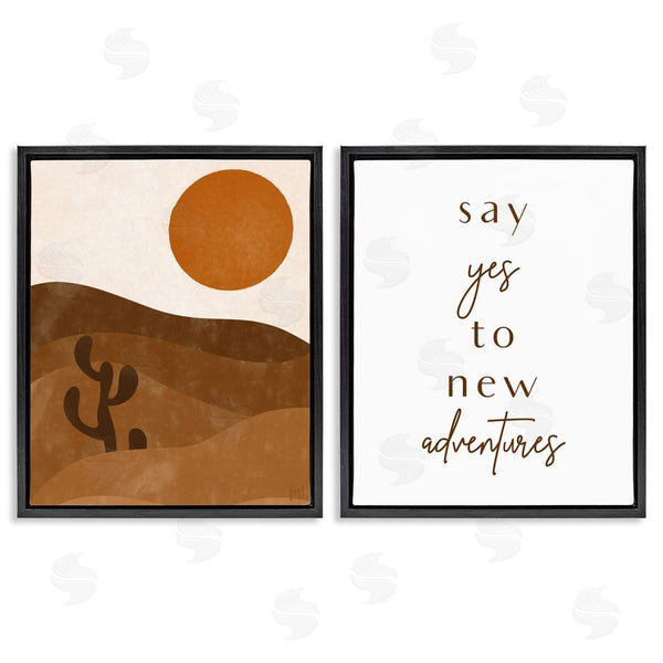 Stupell Industries Birch & Ink | Say Yes New Adventures Desert Sun Wall Art