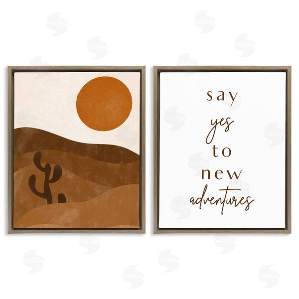 Stupell Industries Birch & Ink | Say Yes New Adventures Desert Sun Wall Art