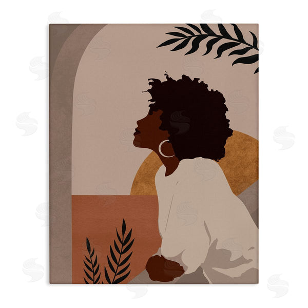 stupell industries Birch & Ink | Summer Vibe Girl Portrait Wall Art