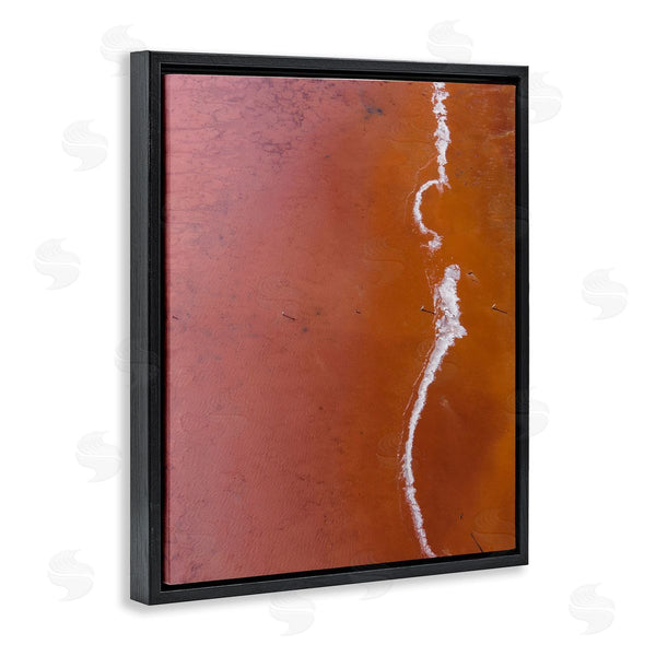 Stupell Industries Birch & Ink | Sun Scorched Landscape Deep Orange Desert Aerial Photography Wall Art