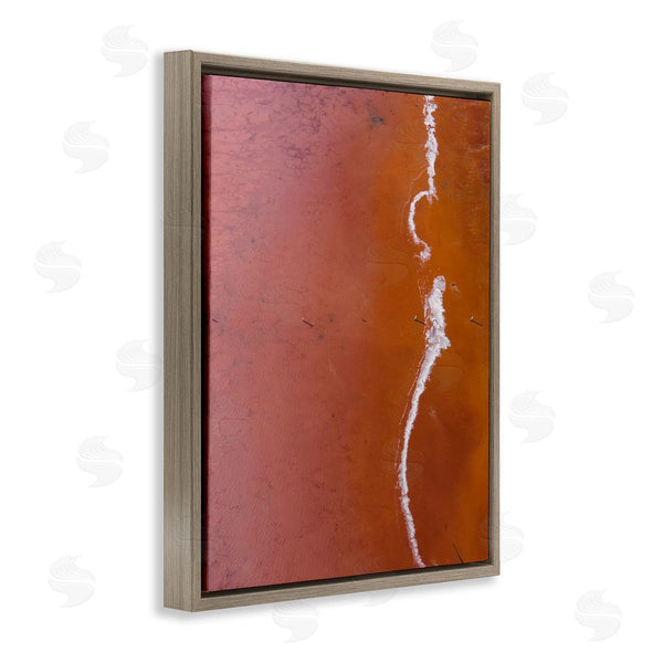 Stupell Industries Birch & Ink | Sun Scorched Landscape Deep Orange Desert Aerial Photography Wall Art