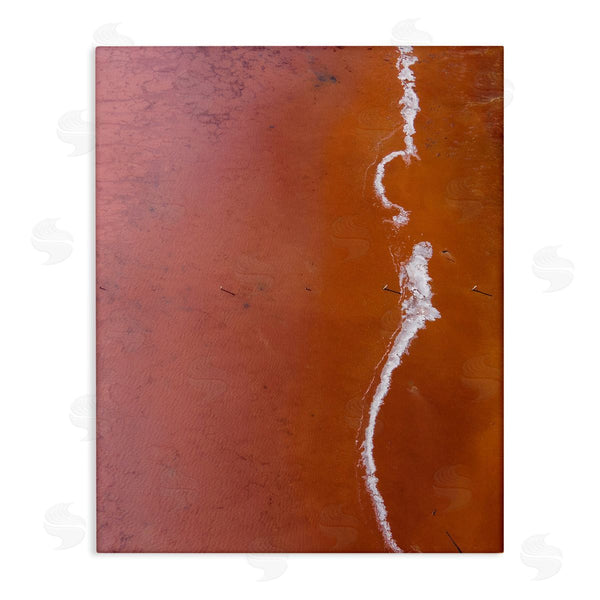 stupell industries Birch & Ink | Sun Scorched Landscape Deep Orange Desert Aerial Photography Wall Art