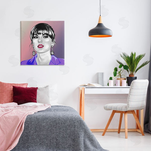 Stupell Industries Birch & Ink | Taylor Wearing Purple Wall Art