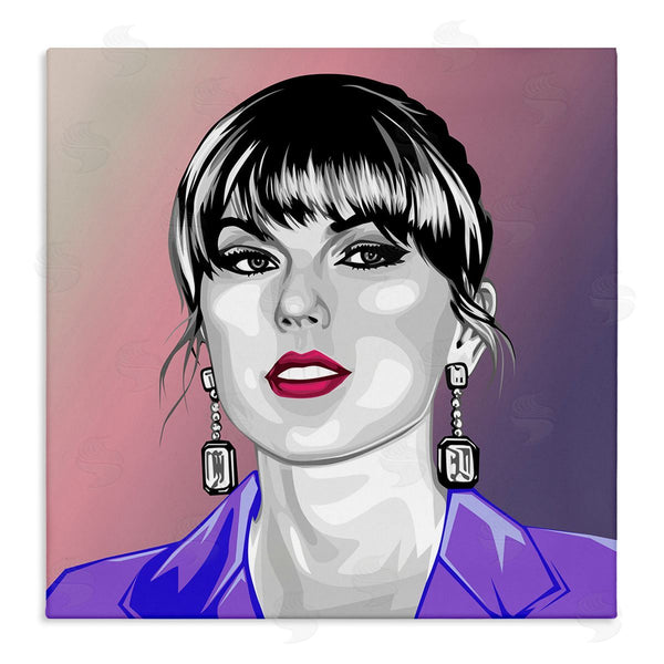 stupell industries Birch & Ink | Taylor Wearing Purple Wall Art