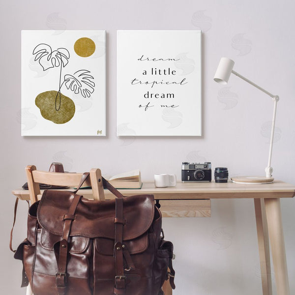 Stupell Industries Birch & Ink | Tropical Dream Of Me Phrase Wall Art