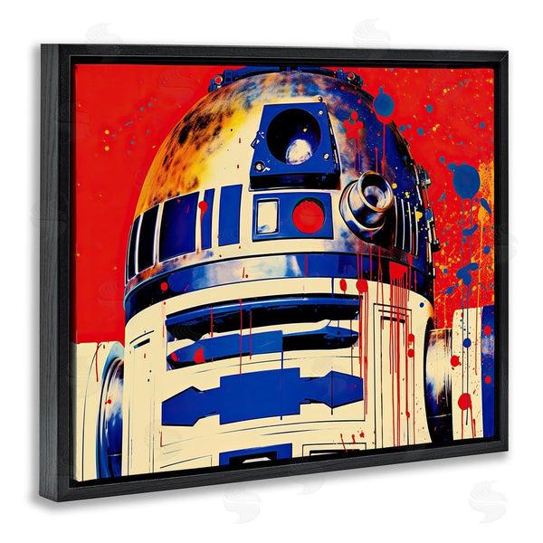 Stupell Industries Birch & Ink | Urban Paint Splatter Robot Wall Art