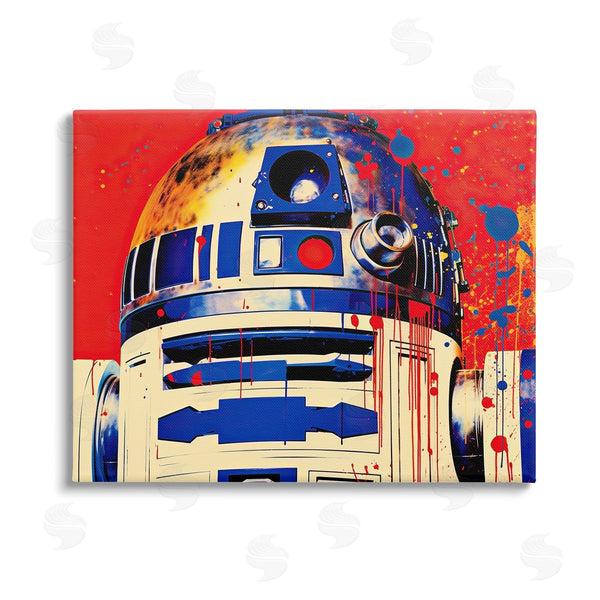 stupell industries Birch & Ink | Urban Paint Splatter Robot Wall Art