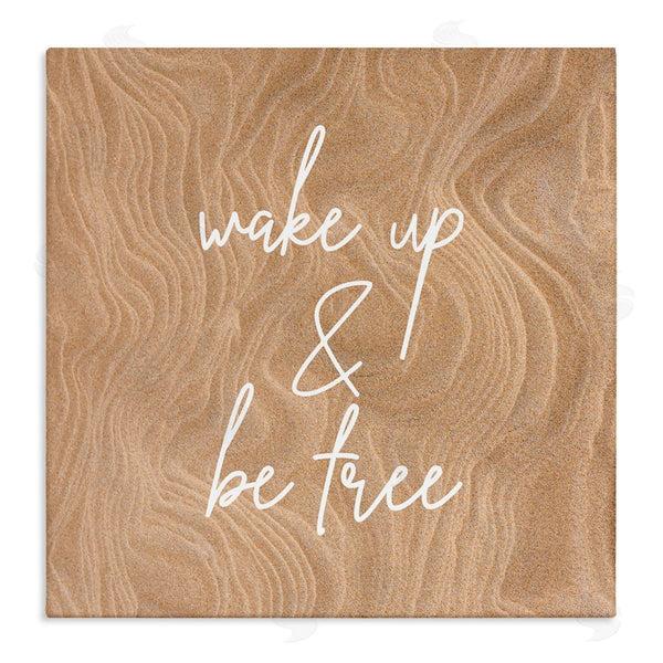 stupell industries Birch & Ink | Wake Up and Be Free Phrase Modern Pattern Wall Art