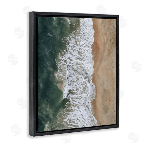 Stupell Industries Birch & Ink | Warm Tropical Beach Tide Summer Shore Aerial Photography Wall Art
