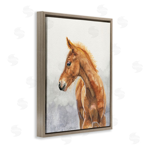 Stupell Industries Birch & Ink | Watercolor Brown Foal Wall Art
