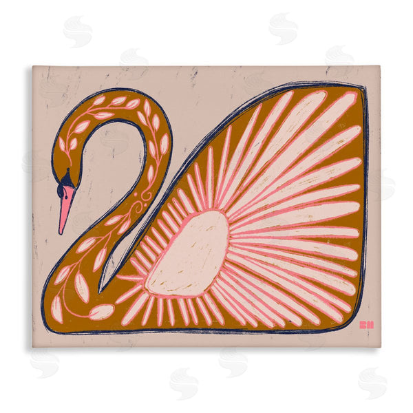 stupell industries Birgit Maria Kiennast | Boho Patterned Swan