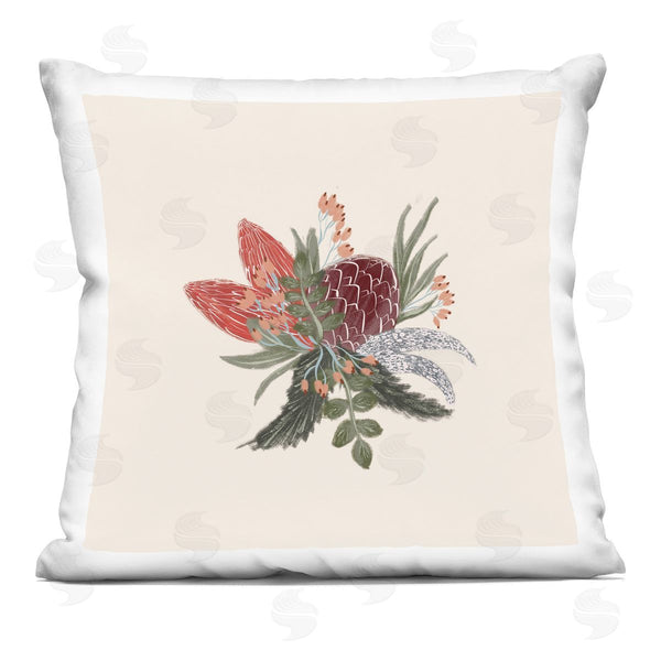 stupell industries Birgit Maria Kiennast | Casual Botanical Blooms Printed Throw Pillow