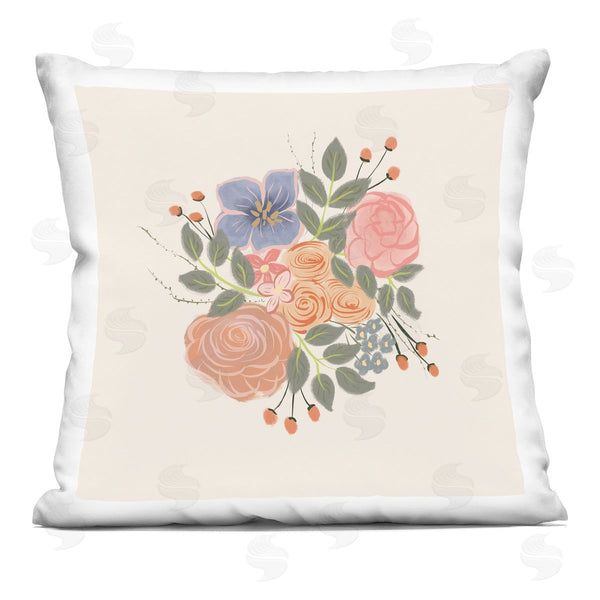 stupell industries Birgit Maria Kiennast | Delicate Blooming Flower Buds Printed Throw Pillow