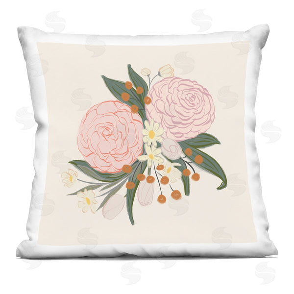 stupell industries Birgit Maria Kiennast | Delicate Peony Arrangement Printed Throw Pillow