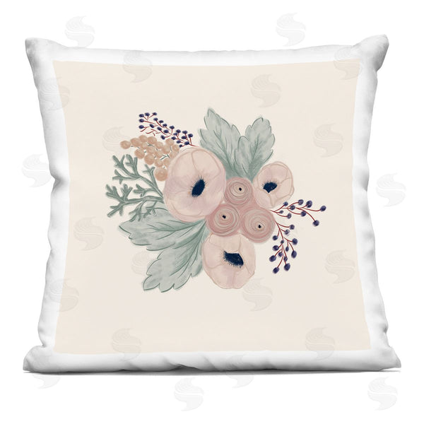 stupell industries Birgit Maria Kiennast | Flower Blossoms Mixed Blooms Printed Throw Pillow