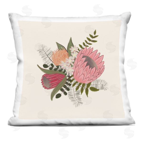 stupell industries Birgit Maria Kiennast | Mixed Dahlia Flowers Printed Throw Pillow