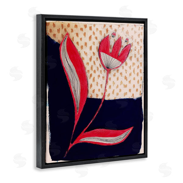 Stupell Industries Birgit Maria Kiennast | Red Abstract Flower