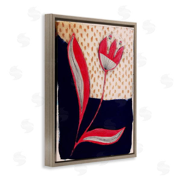 Stupell Industries Birgit Maria Kiennast | Red Abstract Flower