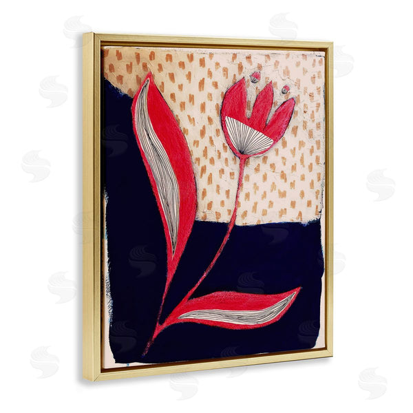 Stupell Industries Birgit Maria Kiennast | Red Abstract Flower