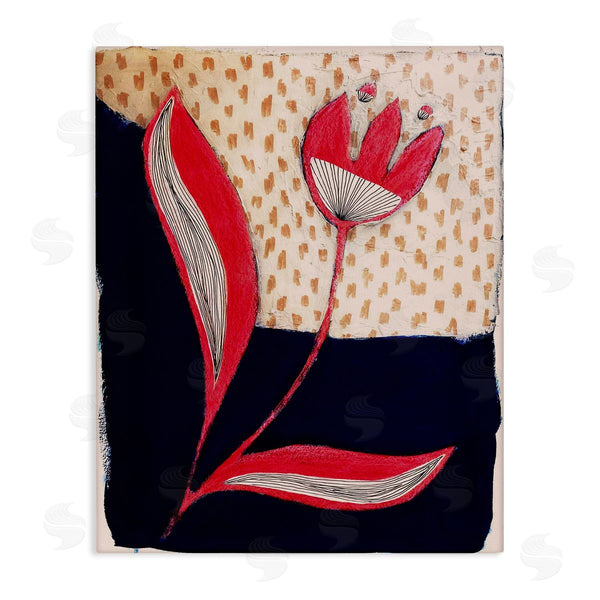 stupell industries Birgit Maria Kiennast | Red Abstract Flower