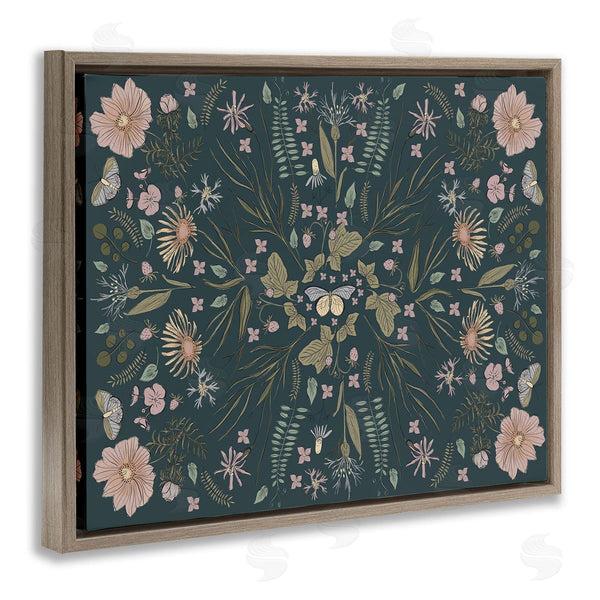 Stupell Industries Birgit Maria Kiennast | Varied Floral Botanical Pattern Butterfly Insect Motif Wall Art