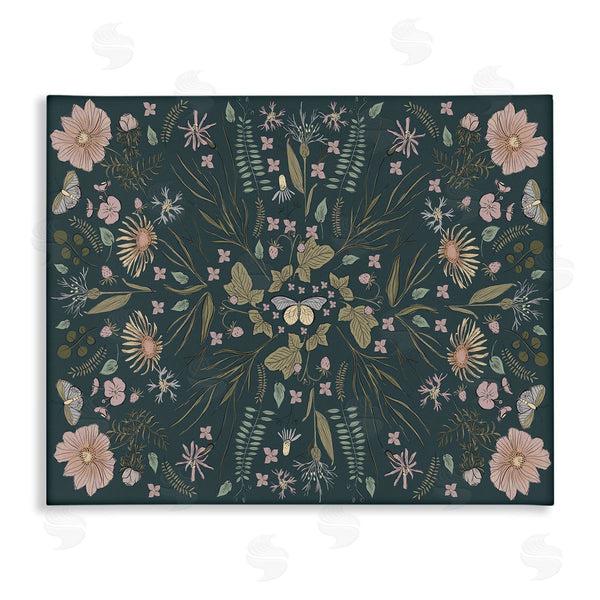 stupell industries Birgit Maria Kiennast | Varied Floral Botanical Pattern Butterfly Insect Motif Wall Art