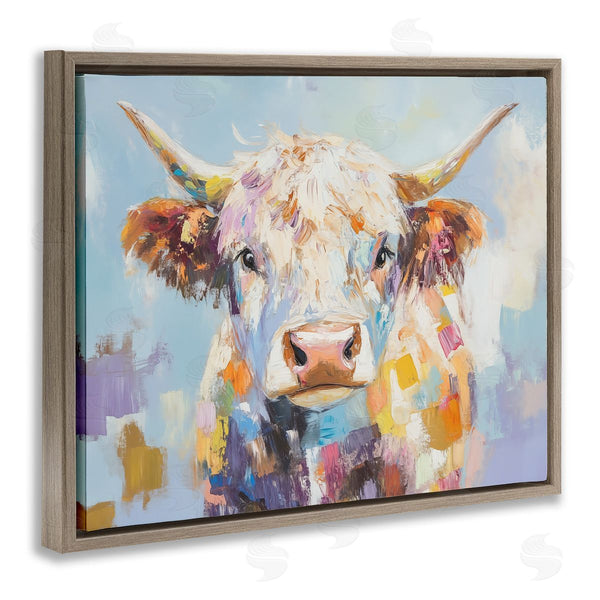 Stupell Industries Blakely Bering | Expressive Brushed Highland Cow Wall Art