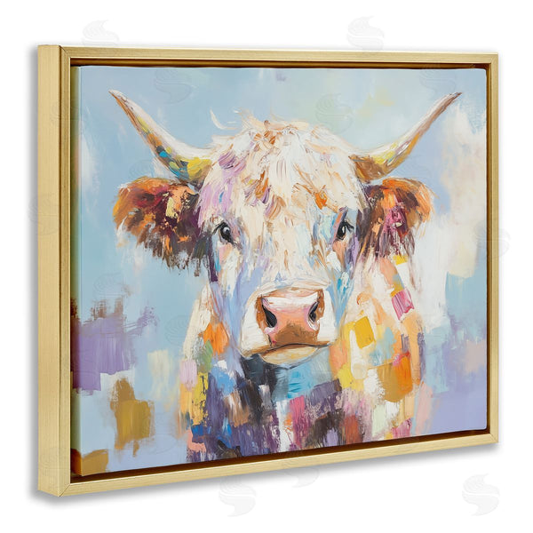 Stupell Industries Blakely Bering | Expressive Brushed Highland Cow Wall Art