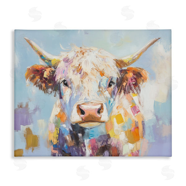 stupell industries Blakely Bering | Expressive Brushed Highland Cow Wall Art