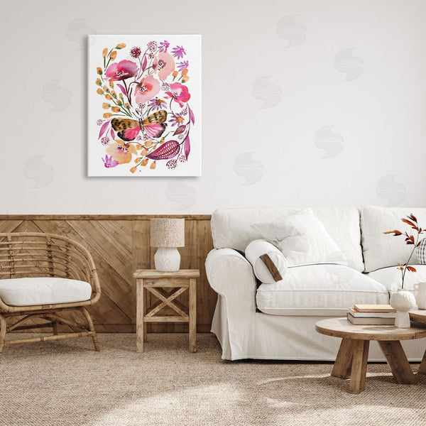 Stupell Industries Bley Hack | Abstract Pink Botanicals Wall Art