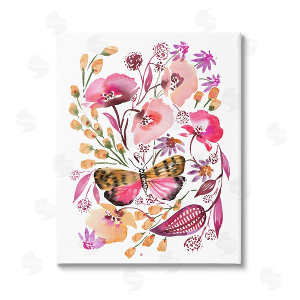 stupell industries Bley Hack | Abstract Pink Botanicals Wall Art