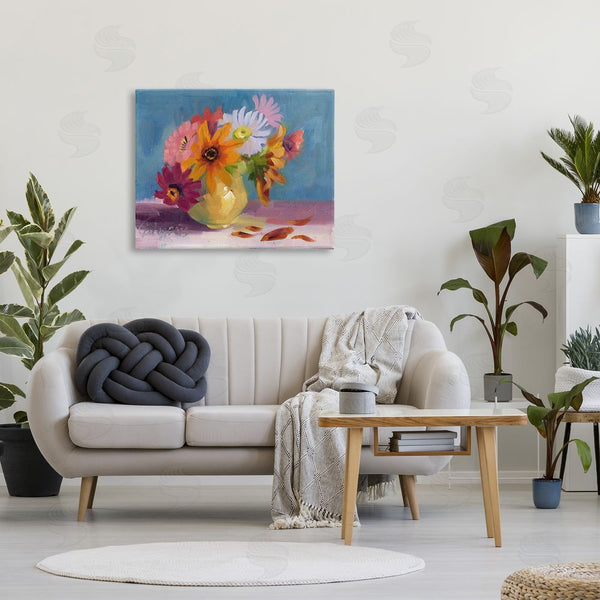 Stupell Industries Bley Hack | Vivid Mums Painting Wall Art