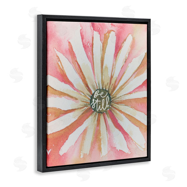 Stupell Industries Blue Chair Blessing | Daisy Petals On Pink