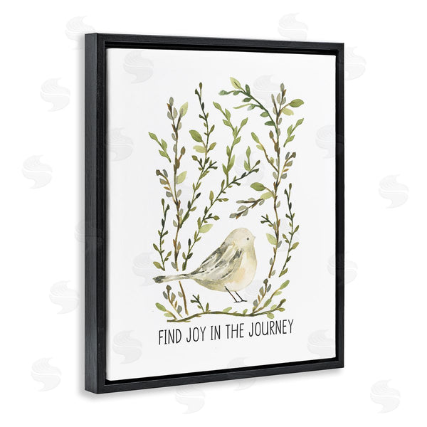 Stupell Industries Blue Chair Blessing | Find Joy With Bird