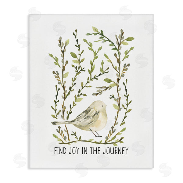 stupell industries Blue Chair Blessing | Find Joy with Bird