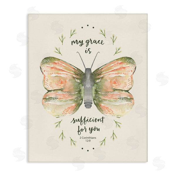 stupell industries Blue Chair Blessing | Floral Corinthians Verse Wall Art