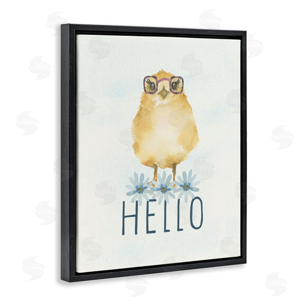 Stupell Industries Blue Chair Blessing | Hello Cute Chick Glasses