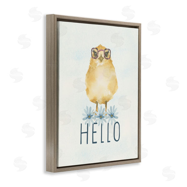 Stupell Industries Blue Chair Blessing | Hello Cute Chick Glasses