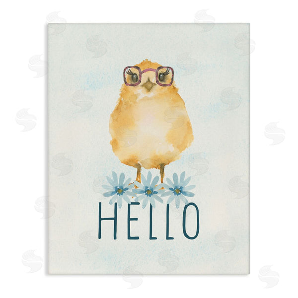 stupell industries Blue Chair Blessing | Hello Cute Chick Glasses