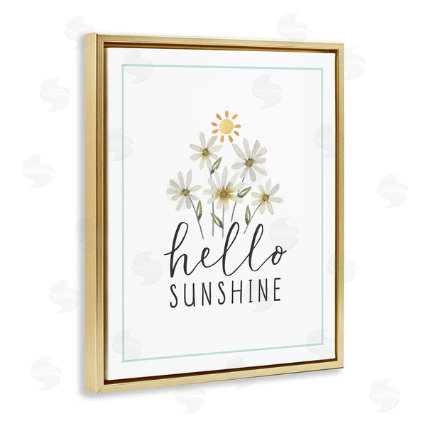 Stupell Industries Blue Chair Blessing | Hello Sunshine With Daisies