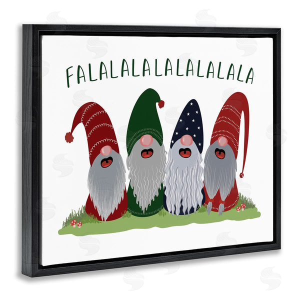 Stupell Industries BlursByAI | Falala Festive Christmas Gnome Garden Carolers Wall Art